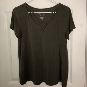 Olive green short sleeve